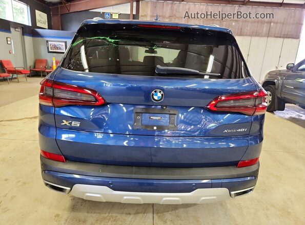 5UXCR6C52KLK87662 2019 BMW X5 Blue წინა სალონის ხედი