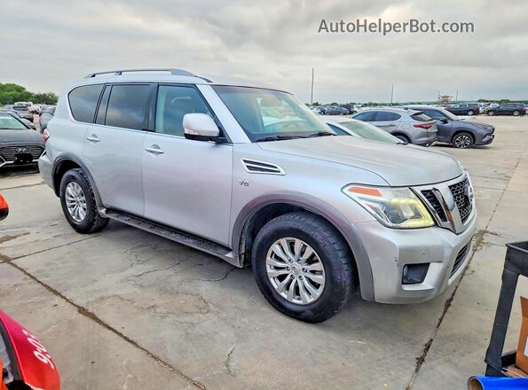 JN8AY2ND7H9006295 2017 NISSAN ARMADA Silver Front view