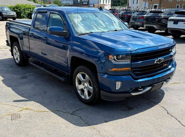 1GCVKREC8HZ243781 2017 CHEVROLET SILVERADO Blue Front view