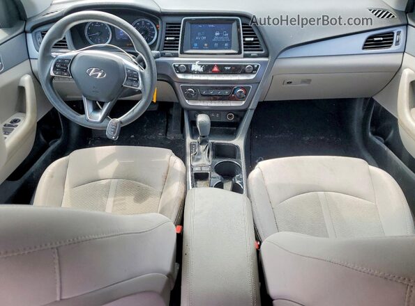 5NPE24AF0JH603951 2018 HYUNDAI SONATA Белый Вид щитка приборов