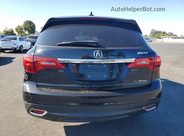 5FRYD4H46GB055780 2016 ACURA MDX Black Вид салону спереду