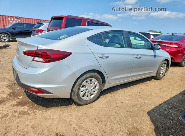 5NPD74LF1KH484321 2019 HYUNDAI ELANTRA Серебряный Передняя правая четверть