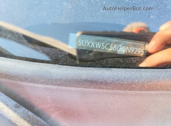 5UXXW5C58G0N92953 2016 BMW X4 Black VIN sticker view