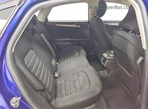 3FA6P0H70GR260664 2016 FORD FUSION Blue Widok wnętrza z tyłu