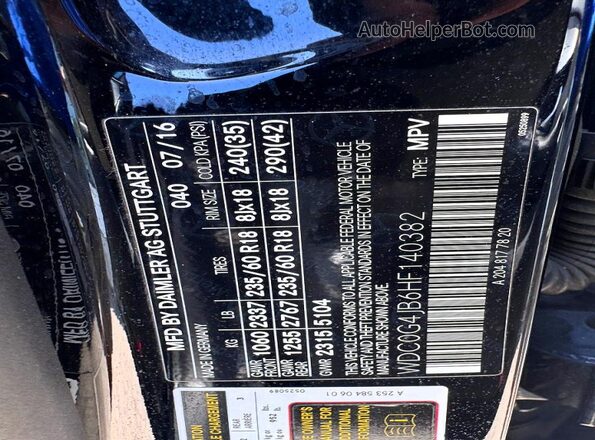 WDC0G4JB6HF140382 2017 MERCEDES-BENZ GLC-CLASS Black Սալոնի հետևի տեսք