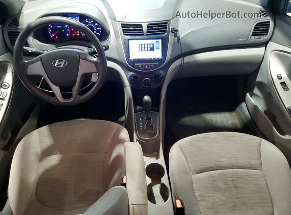 KMHCT4AE7GU122486 2016 HYUNDAI ACCENT Gray Vista del cuadro de instrumentos