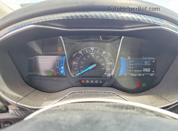 3FA6P0LU6HR381178 2017 FORD FUSION Silver Вид задніх сидінь