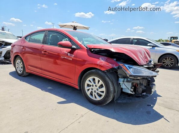 5NPD74LF7KH489264 2019 HYUNDAI ELANTRA Maroon Դիմացի տեսք