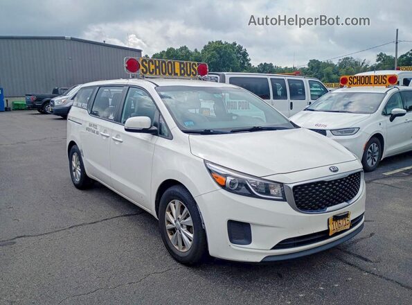 KNDMA5C11H6285610 2017 KIA SEDONA White Հետևի ձախ