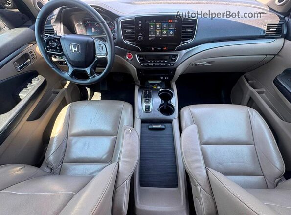 5FNYF6H21NB005209 2022 HONDA PILOT Бордовый Вид задних сидений