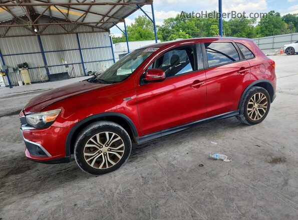 JA4AP3AU7HZ012053 2017 MITSUBISHI OUTLANDER Red Հետևի ձախ