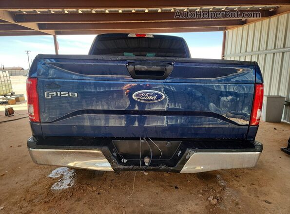 1FTEW1E83HKD82159 2017 FORD F150 Синий Вид салона спереди