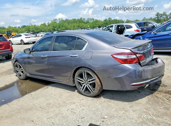 1HGCR2F55HA281396 2017 HONDA ACCORD Gray Trasero derecho