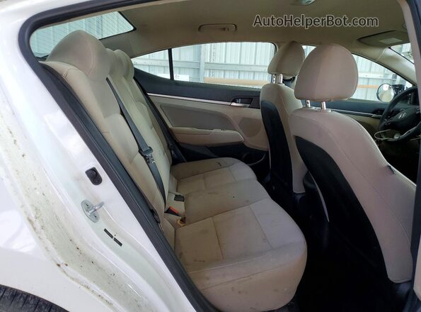 5NPD84LF7KH483185 2019 HYUNDAI ELANTRA Белый Вид задней части салона