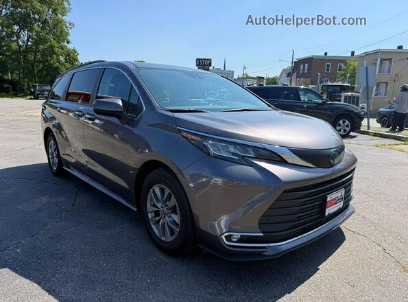 5TDYSKFC2PS089541 2023 TOYOTA SIENNA Gray Front view