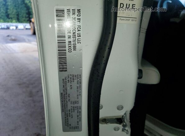 3C4NJDCN8ST615984 2025 JEEP COMPASS White VIN კოდის სტიკერის ხედი