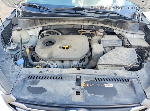 KM8J3CA42JU603486 2018 HYUNDAI TUCSON White Вид наклейки з VIN-кодом
