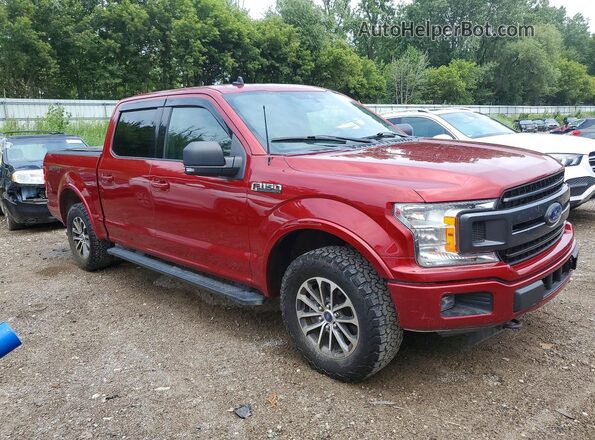 1FTEW1EP2KFB25307 2019 FORD F150 Red Դիմացի տեսք