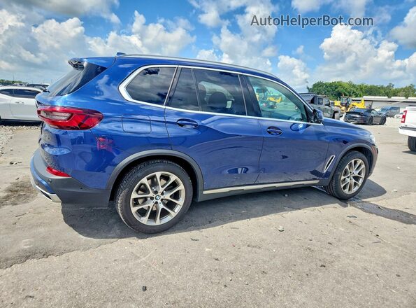 5UXCR6C07N9K71186 2022 BMW X5 Blue Front right