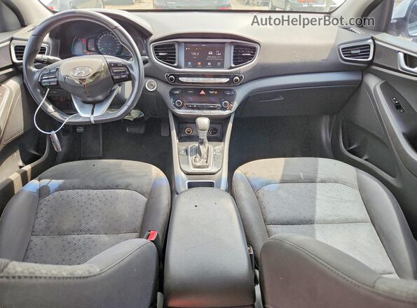 KMHC75LC1HU048327 2017 HYUNDAI IONIQ White Widok zestawu wskaźników