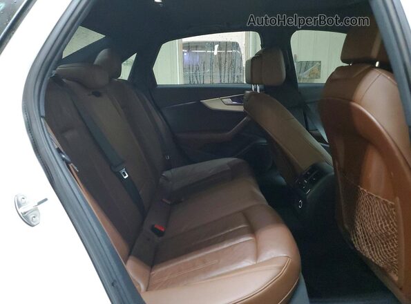 WAUGNAF40HN029073 2017 AUDI A4 White Widok wnętrza z tyłu
