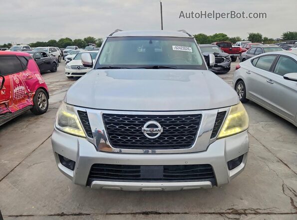 JN8AY2ND7H9006295 2017 NISSAN ARMADA Silver Rear view