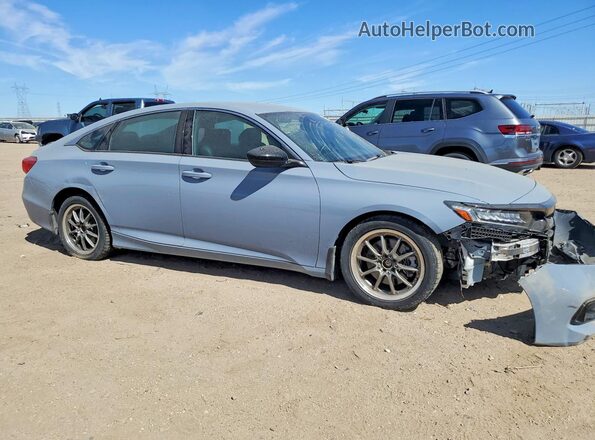 1HGCV1F32NA080636 2022 HONDA ACCORD Gray წინა ხედი