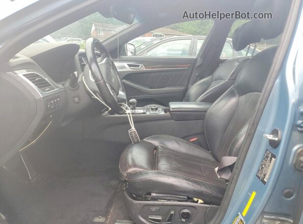 KMHGN4JB4JU229410 2018 GENESIS G80 Blue Widok deski rozdzielczej