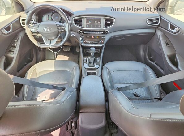 KMHC85LC6KU124614 2019 HYUNDAI IONIQ Silver ხელსაწყოთა პანელის ხედი