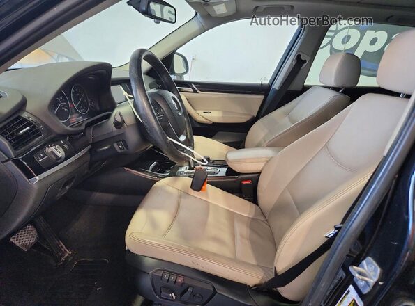 5UXWX9C58G0D78824 2016 BMW X3 Black Dashboard view