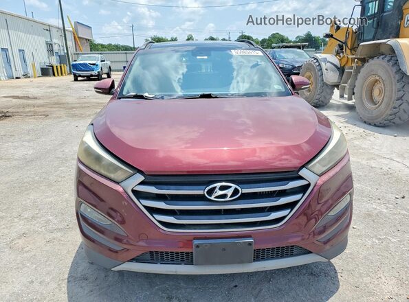 KM8J33A27JU631105 2018 HYUNDAI TUCSON Red Հետևի տեսք