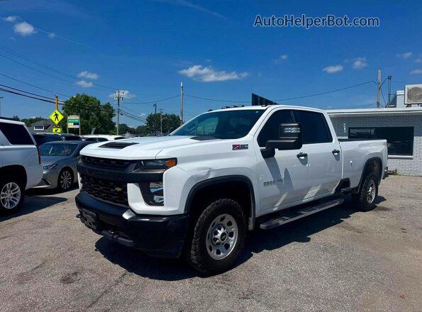 1GC4YLE74LF344238 2020 CHEVROLET SILVERADO Белый Задняя правая четверть