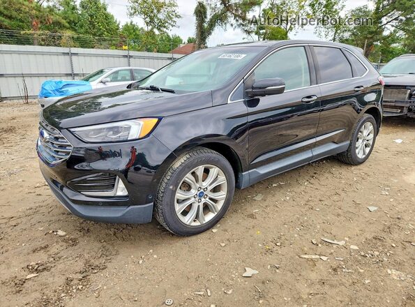2FMPK4K90KBC22434 2019 FORD EDGE Black უკანა მარცხენა