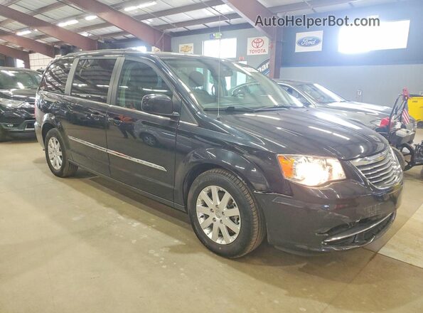 2C4RC1BGXGR289709 2016 CHRYSLER TOWN Black Widok z przodu