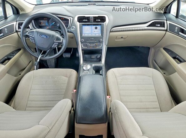 3FA6P0HD0KR243412 2019 FORD FUSION White Vista del cuadro de instrumentos