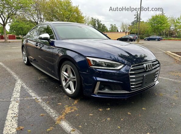 WAUC4CF51JA083954 2018 AUDI OTHER Blue Rear left