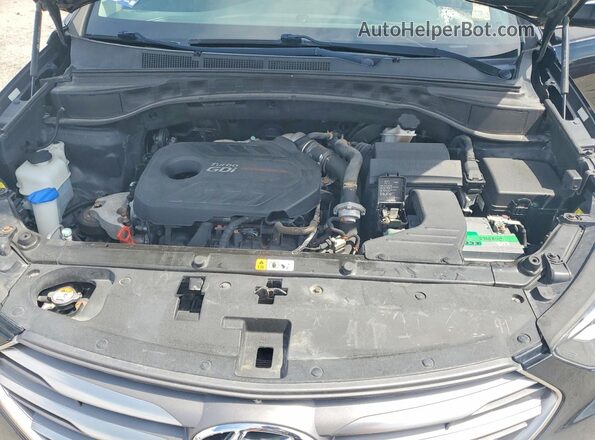 5XYZWDLA5JG503374 2018 HYUNDAI SANTA FE Black VIN კოდის სტიკერის ხედი