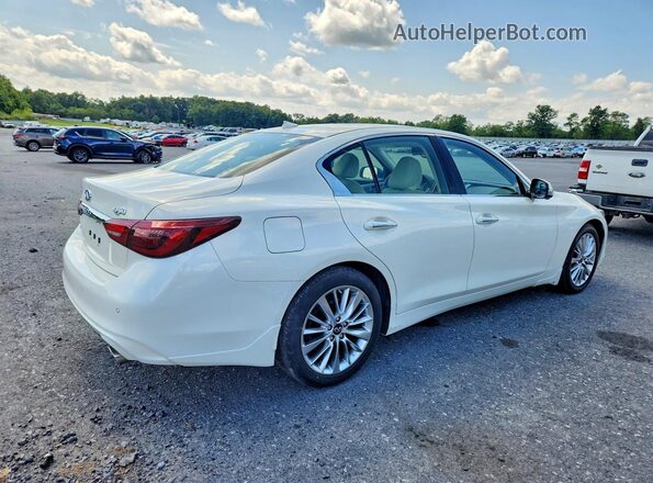 JN1EV7BR8MM752848 2021 INFINITI Q50 Белый Передняя правая четверть