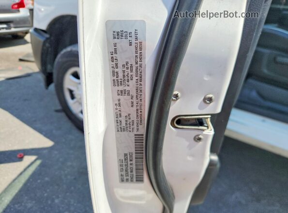 3C6UR5HJ0LG285288 2020 RAM 2500 White Vista de la etiqueta del VIN