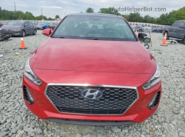 KMHH55LC7JU081768 2018 HYUNDAI ELANTRA Красный Вид сзади