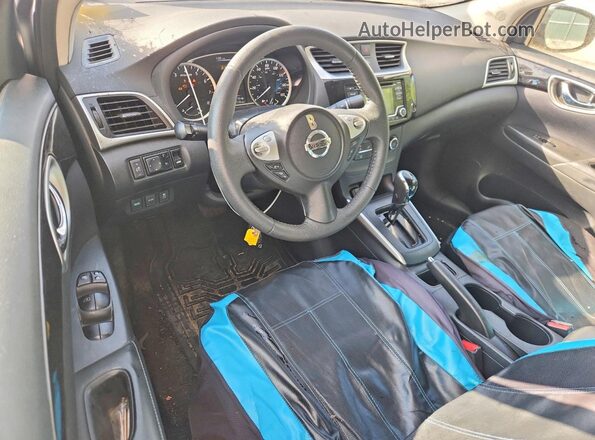 3N1AB7AP6HY373437 2017 NISSAN SENTRA Silver Вид щитка приладів