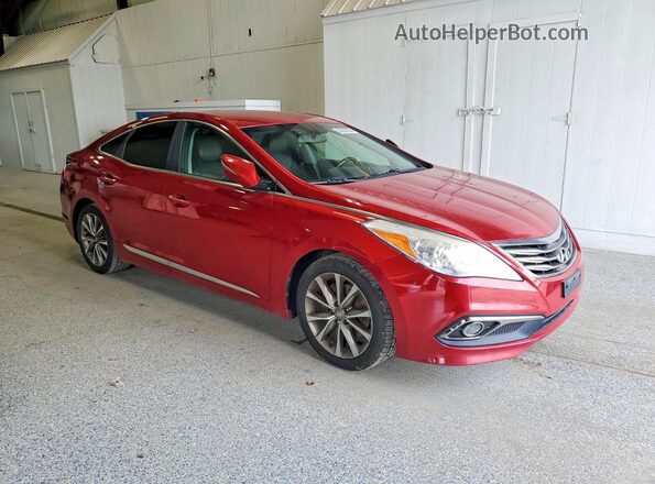 KMHFG4JG8GA505549 2016 HYUNDAI AZERA Красный Вид спереди