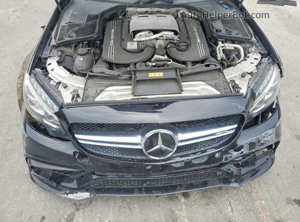 55SWF8HB1GU102365 2016 MERCEDES-BENZ C Black Widok komory silnika