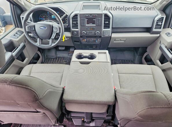 1FTEW1EF4HFA12488 2017 FORD F150 Black Вид щитка приладів