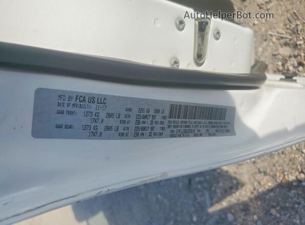 1C4PJLCB9JD539141 2018 JEEP CHEROKEE White Vista de la etiqueta del VIN