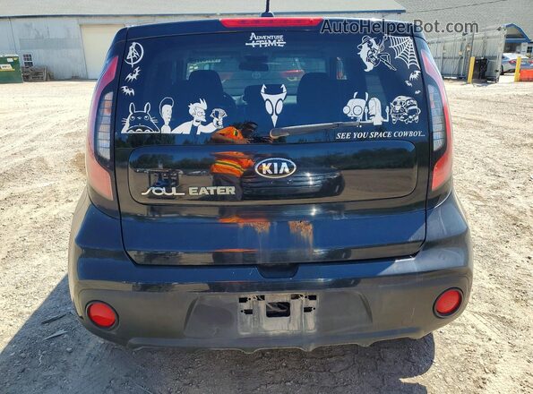 KNDJN2A21H7882459 2017 KIA SOUL Black Widok wnętrza z przodu