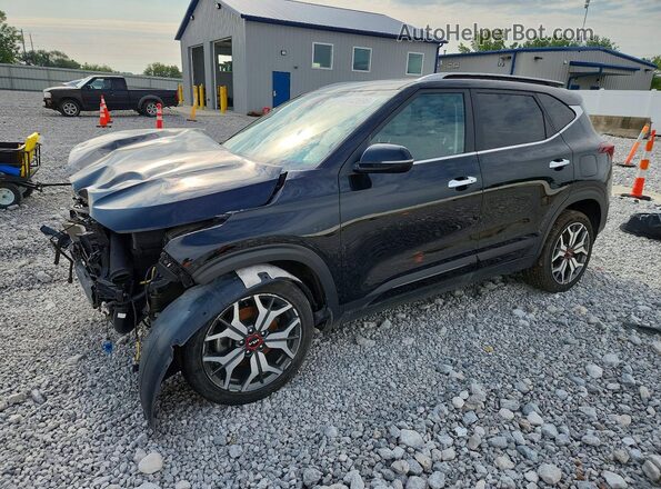 KNDETCA24N7278106 2022 KIA SELTOS Black Հետևի ձախ