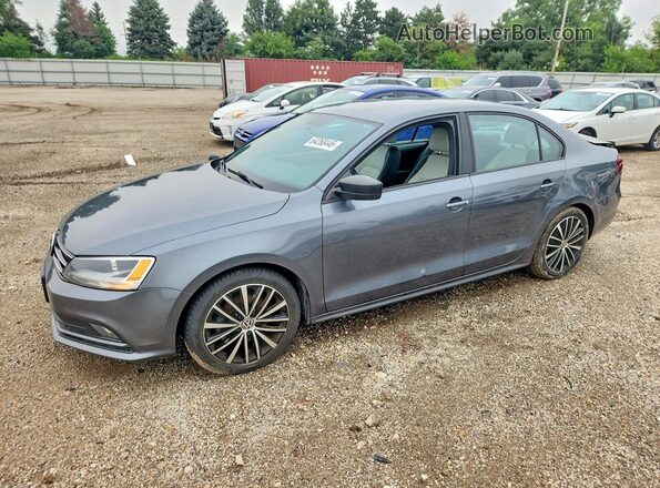 3VWD17AJ5GM386806 2016 VOLKSWAGEN JETTA Gray Задня ліва чверть