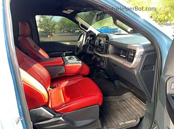 1FTMF1C54PKF13263 2023 FORD F150 Blue Вид ззаду