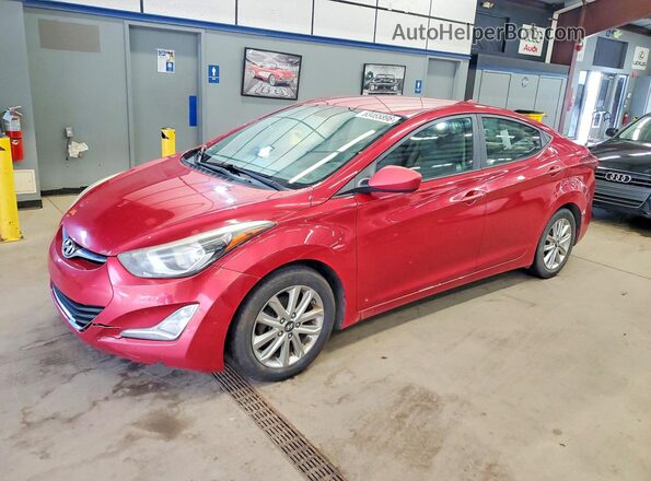 KMHDH4AE6GU517930 2016 HYUNDAI ELANTRA Burgundy Rear left
